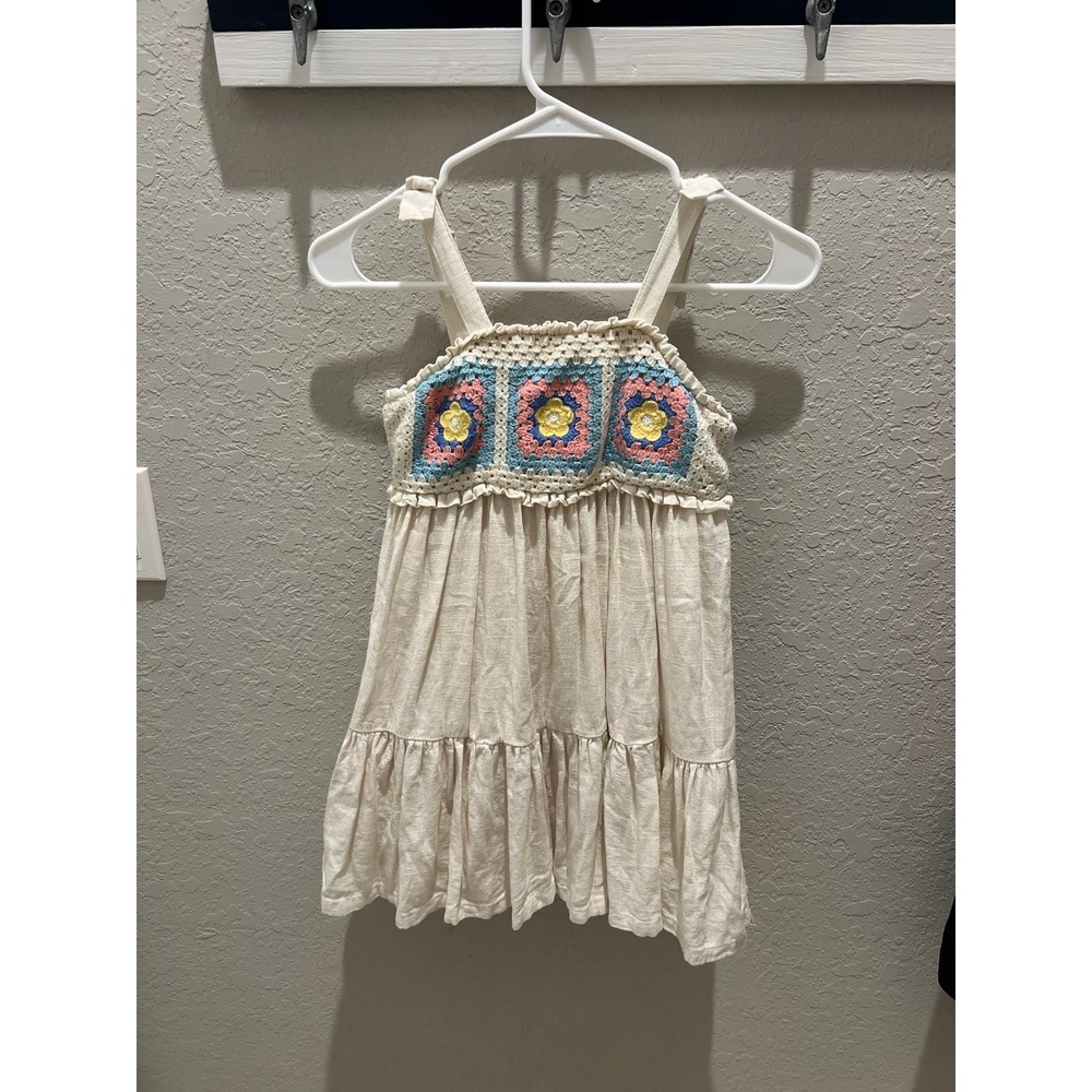 Haute Hippie Girls Crochet Top Dress 5T
